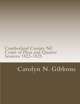 portada Cumberland County NC Court of Pleas and Quarter Sessions 1823-1825