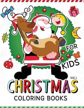 portada Christmas coloring Books for Kids Vol.1: (Jumbo Coloring Book Coloring Is Fun) (en Inglés)
