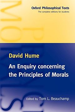 portada An Enquiry Concerning the Principles of Morals (Oxford Philosophical Texts) (en Inglés)
