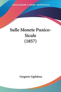 portada Sulle Monete Punico-Sicule (1857) (in Italian)