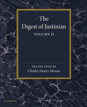 portada The Digest of Justinian: Volume 2 (en Inglés)