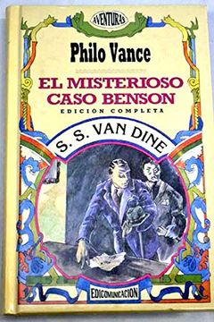 portada El misterioso caso Benson: una novela de Philo Vance