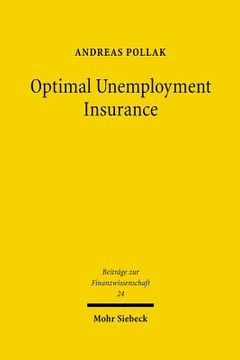 portada Optimal Unemployment Insurance (en Inglés)