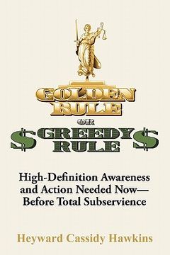 portada golden rule or greedy rule (en Inglés)