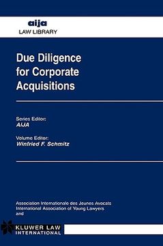 portada due diligence for corporate acquisitions (en Inglés)