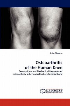 portada osteoarthritis of the human knee (en Inglés)
