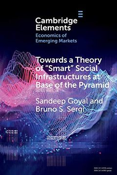 portada Towards a Theory of 'smart' Social Infrastructures at Base of the Pyramid (Elements in the Economics of Emerging Markets) (en Inglés)