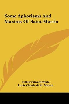 portada some aphorisms and maxims of saint-martin (en Inglés)