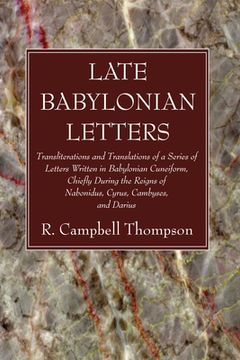portada Late Babylonian Letters (en Inglés)