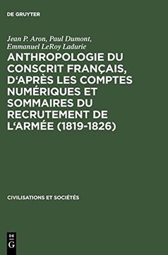 portada Anthropologie du Conscrit Français, D'après les Comptes Numériques et Sommaires du Recrutement de L'armée (in French)