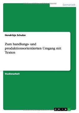 portada Zum handlungs- und produktionsorientierten Umgang mit Texten (German Edition)