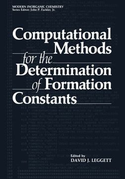 portada Computational Methods for the Determination of Formation Constants (Modern Inorganic Chemistry)