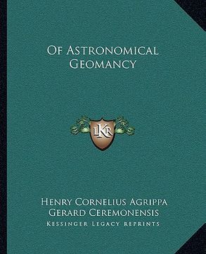 portada of astronomical geomancy (en Inglés)