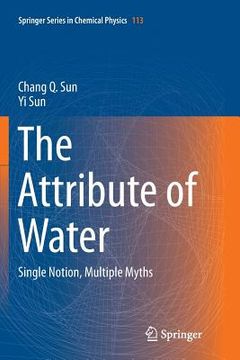 portada The Attribute of Water: Single Notion, Multiple Myths (en Inglés)