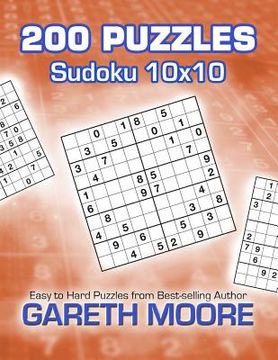portada Sudoku 10x10: 200 Puzzles (en Inglés)