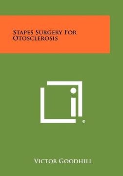 portada stapes surgery for otosclerosis (en Inglés)