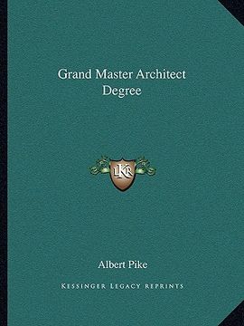 portada grand master architect degree (en Inglés)