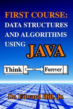 portada first course: data structures and algorithms using java (en Inglés)