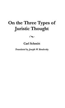 portada On the Three Types of Juristic Thought (Contributions in Political Science) (en Inglés)
