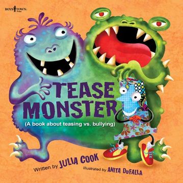 portada tease monster: a book about teasing vs. bullying (in English)