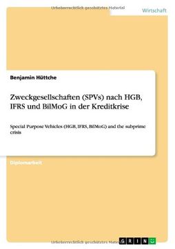 portada Zweckgesellschaften (Spvs) Nach Hgb, Ifrs Und Bilmog in Der Kreditkrise (German Edition)
