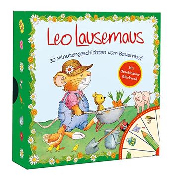 portada Leo Lausemaus - 30 Minutengeschichten vom Bauernhof: Geschichtenbox mit Glücksrad Vorlesegeschichten für Kinder ab 3 Jahre (en Alemán)