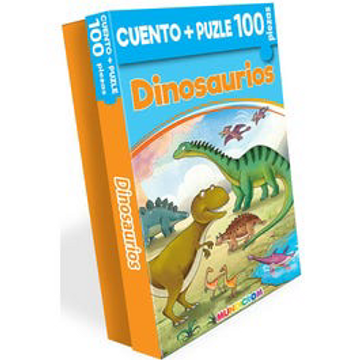 portada Cuento + Puzle Dinosaurio (100 Piezas)