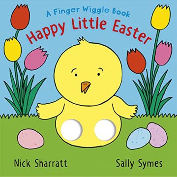 portada Happy Little Easter: A Finger Wiggle Book (Finger Wiggle Books) (en Inglés)