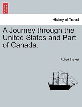 portada a journey through the united states and part of canada. (en Inglés)