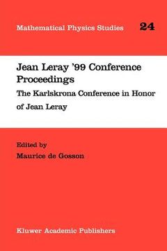 portada jean leray '99 conference proceedings: the karlskrona conference in honor of jean leray