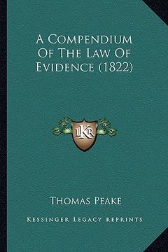 portada a compendium of the law of evidence (1822) (en Inglés)