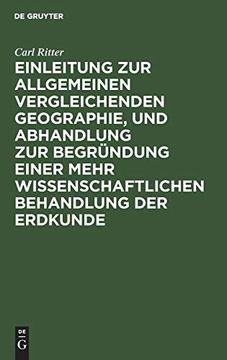 portada Einleitung zur Allgemeinen Vergleichenden Geographie, und Abhandlung zur Begründung Einer Mehr Wissenschaftlichen Behandlung der Erdkunde (in German)