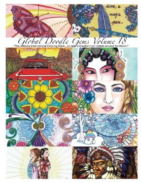 portada "Global Doodle Gems" Volume 18: The Ultimate Coloring Book...an Epic Collection from Artists around the World!