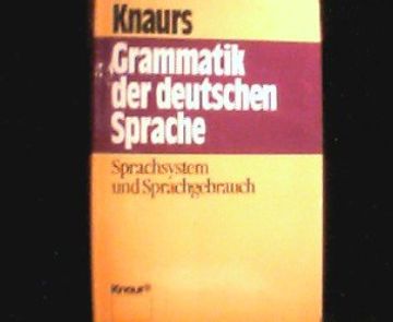 portada Knaurs Grammatik der Deutschen Sprache. Sprachsystem und Sprachgebrauch.