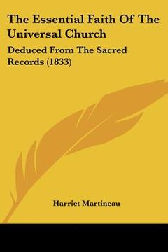 portada the essential faith of the universal church: deduced from the sacred records (1833) (in English)