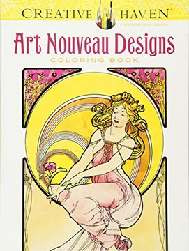portada Creative Haven art Nouveau Designs Coloring Book (Creative Haven Coloring Books) (in English)