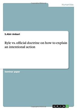 portada Ryle vs. official doctrine on how to explain an intentional action