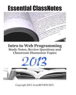 portada Essential ClassNotes Intro to Web Programming Study Notes, Review Questions and Classroom Discussion Topics (en Inglés)