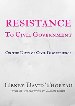 portada Resistance to Civil Government - Henry David Thoreau (in English)