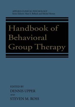portada Handbook of Behavioral Group Therapy (en Inglés)