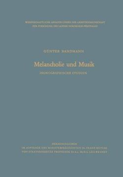 portada Melancholie Und Musik: Ikonographische Studien (in German)