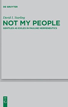 portada Not my People: Gentiles as Exiles in Pauline Hermeneutics (Beihefte zur Zeitschrift für die Neutestamentliche Wissensch) (in English)
