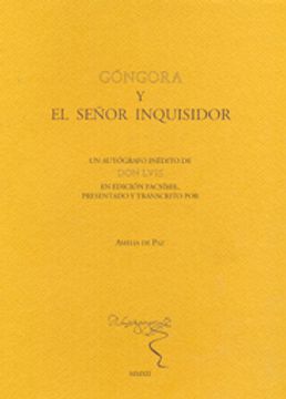 portada Gongora Y El Señor Inquisidor