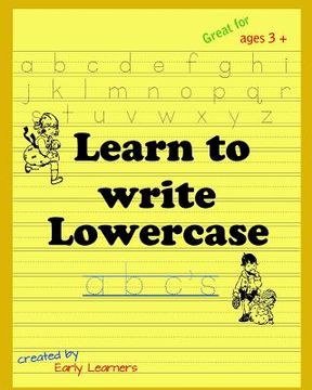 portada Learn to write lowercase (en Inglés)