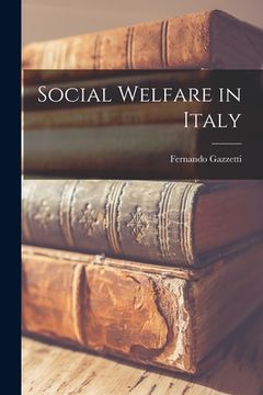 portada Social Welfare in Italy (en Inglés)