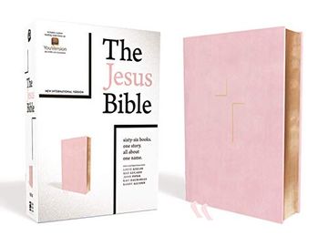 portada The Jesus Bible, niv Edition, Leathersoft Over Board, Pink, Comfort Print (in English)