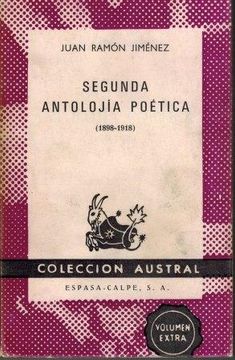portada Segunda Antolojia Poetica (1898-1918)
