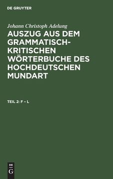 portada F - l (German Edition) [Hardcover ] (en Alemán)