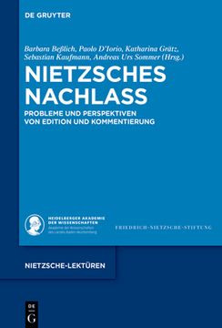 portada Nietzsches Nachlass: Probleme Und Perspektiven Der Edition Und Kommentierung (en Alemán)
