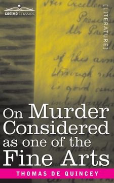 portada On Murder Considered as one of the Fine Arts (en Inglés)